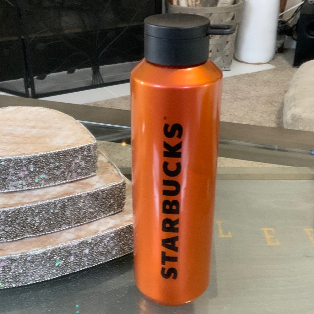 Starbucks Metallic Orange Bottle